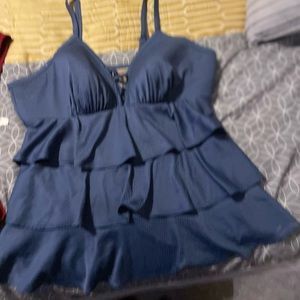 Lane Bryant swim top blue size 24